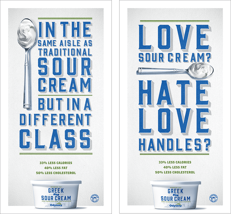 Odyssey reduced fat greek style sour cream ads