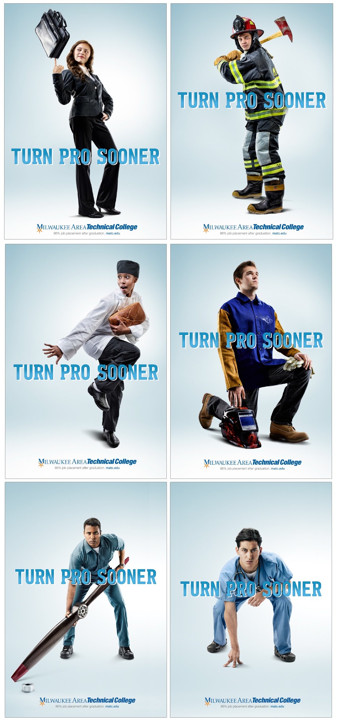 MATC Turn Pro Sooner Ads Collage