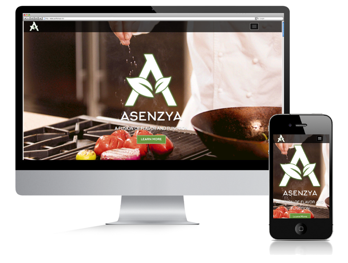 asenzya website desktop and mobile