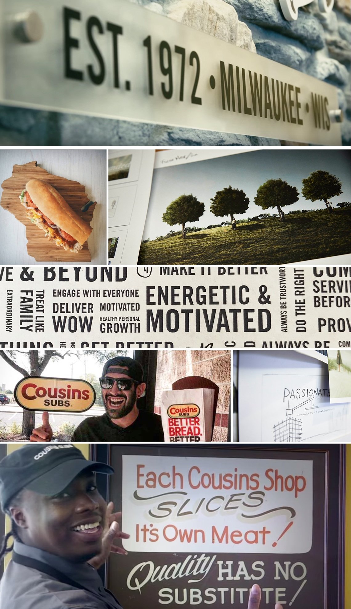 Cousins Subs Creative Collage