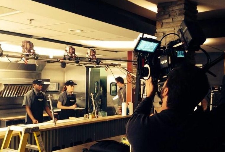 Cousins Subs Behind the Scene on a film shoot