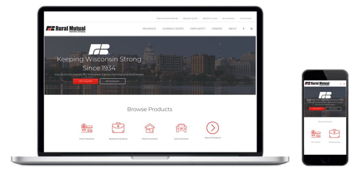 Rural Mutual Website Development