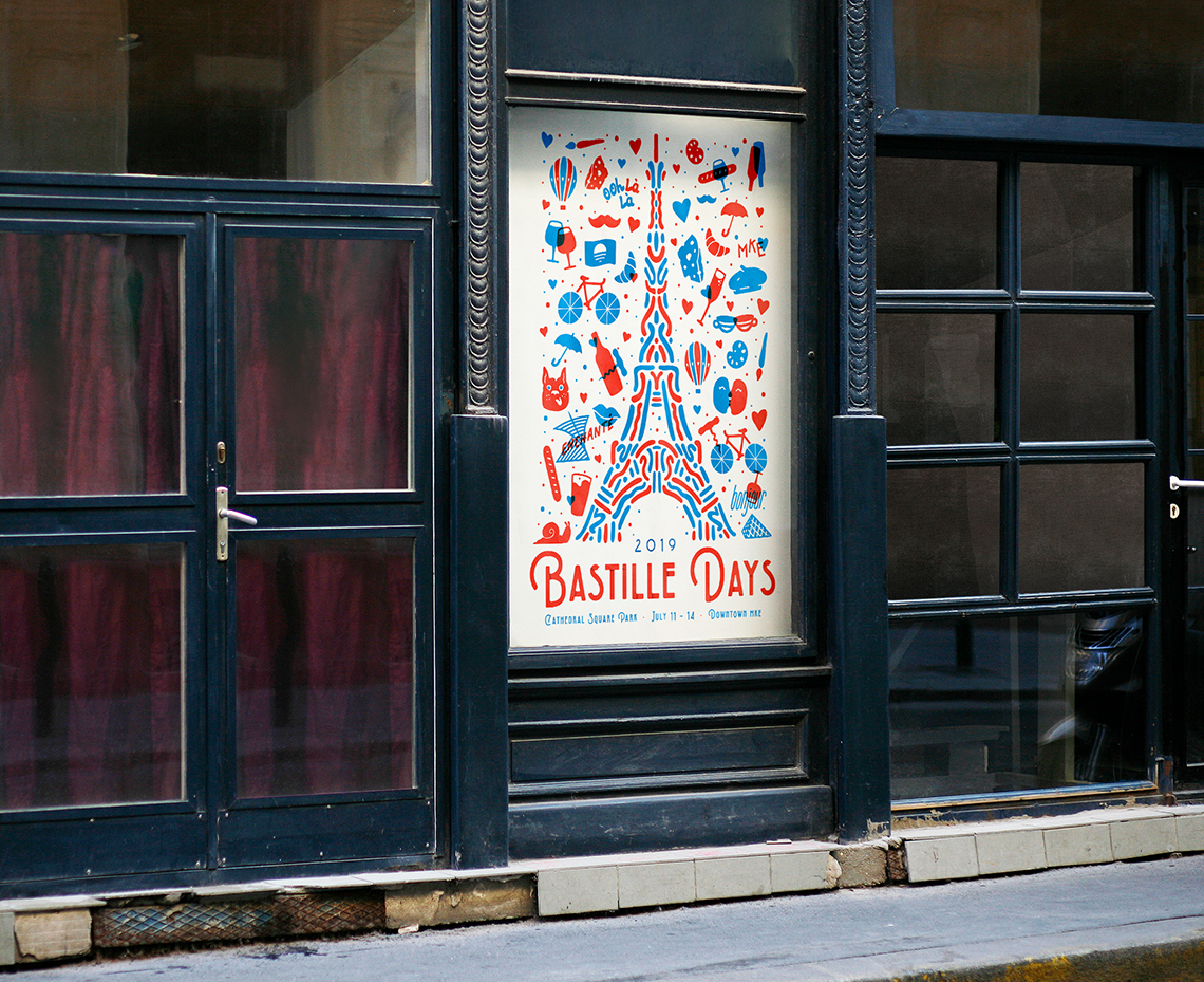 East Town Association Bastille Days Poster Exterior