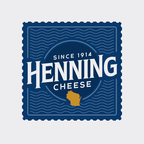henning cheese new stamp logo