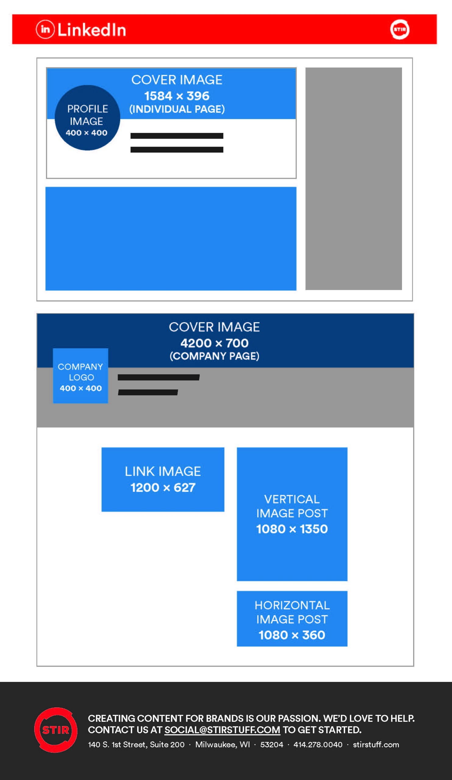 2026 social media size guide linkedin specs