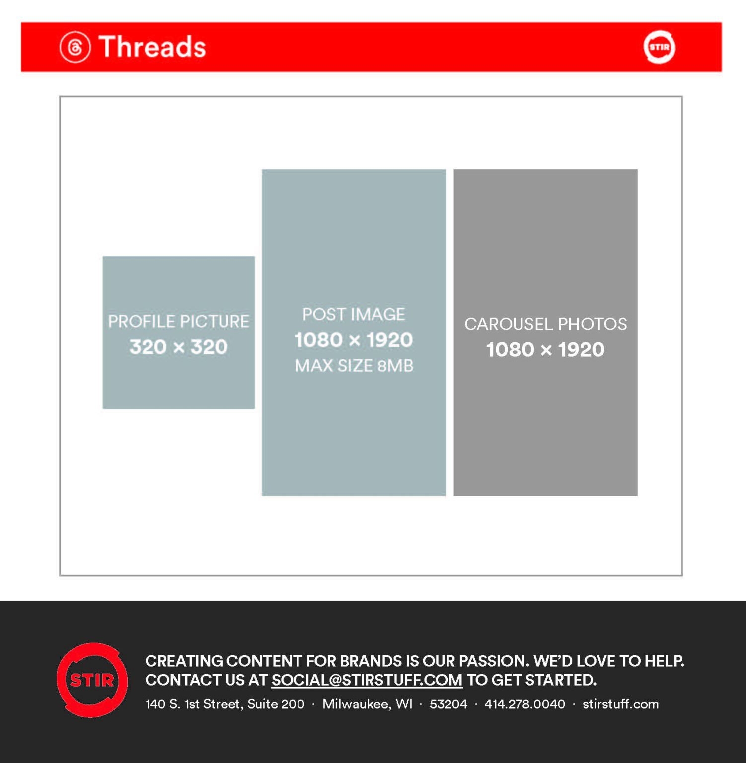 2026 Social Media Image Size Guide - STIR
