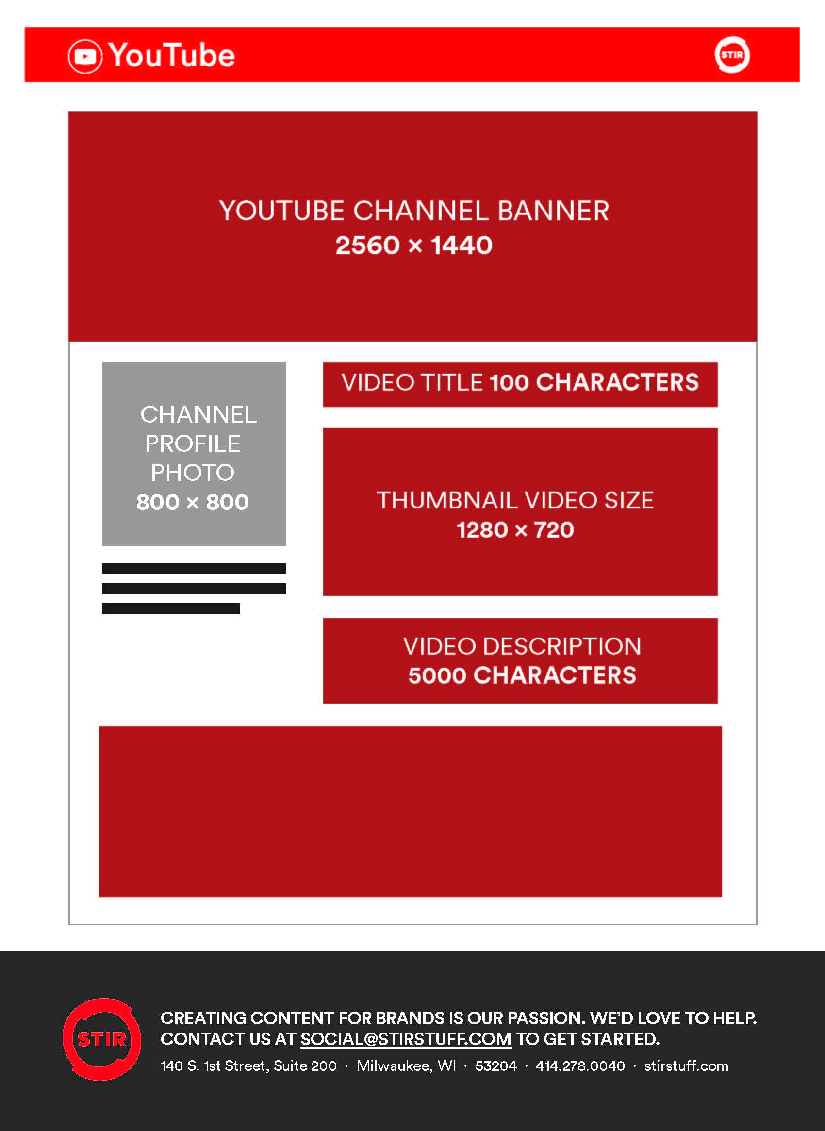 2026 social media size guide youtube specs